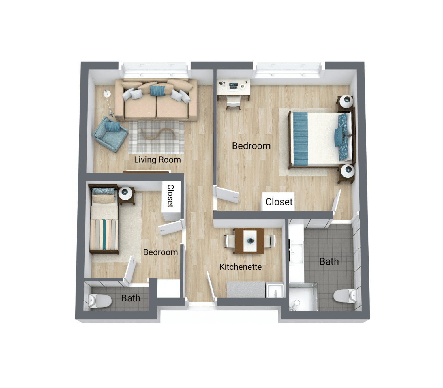 2 Bedroom #3